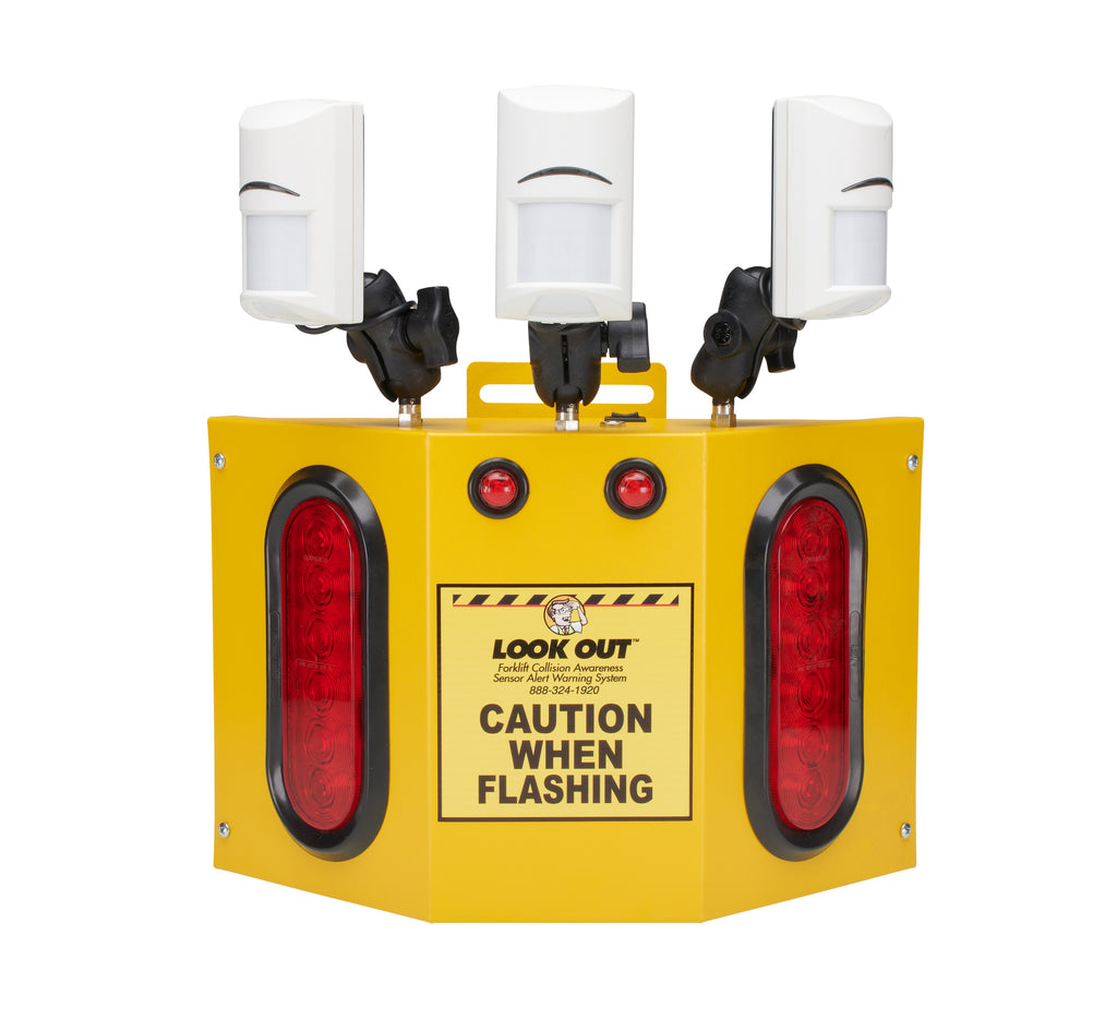 Look Out 3 Wall | Three-Way Wall Mounted Warehouse Intersection Warning System